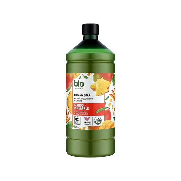 Рідке мило Bio Naturell Mango & Pineapple Creamy Soap Манго та ананас запаска 946 мл (4820168434518) - зображення 1