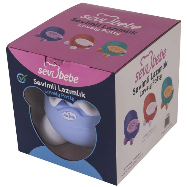 Горщик Sevi Bebe стільчик 66 Блакитний (8692241106614) - зображення 5