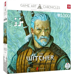 Пазл GoodLoot The Witcher Geralt of Rivia & Vincent van Gogh 1000 ел. (5908305247548) зображення 1