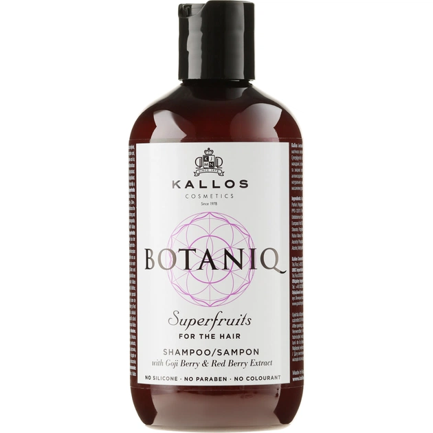 Шампунь Kallos Cosmetics Botaniq Superfruits Vegan Відновлюючий 300 мл (5998889515072) - изображение 1