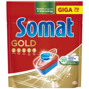 Таблетки для посудомийних машин Somat Gold 70 шт. (9000101577136/9000101808834) зображення 1