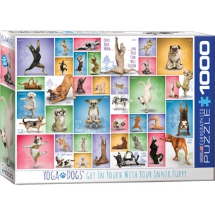Пазл Eurographics Йога. Собаки 1000 элементов (6000-0954) изображение 1