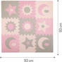 Дитячий килимок MoMi пазл Nebe 90 х 90 cм Pink (AKCE00030) - зменшене зображення 3