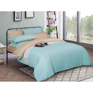 Постільна білизна MirSon Satin Stripe 30-0013 + 30-0004 Rovena 200х220 Євро (2200005259504) зображення 1