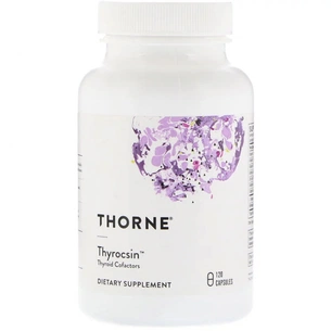 Мінерали Thorne Research Підтримка щитовидної залози, Thyrocsin, 120 капсул (THR-78401) зображення 1