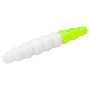 Силікон рибальський FishUP Morio 1.2" 131 - White/Hot Chartreuse, cheese taste (12шт/уп) (1864.13.28) зображення 1