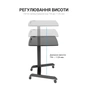 Приставний стіл OfficePro з регулюванням ODM380B (ODM380B) - зменшене зображення 4