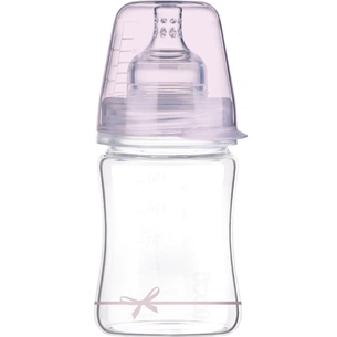 Пляшечка для годування Lovi Diamond Glass Baby Shower скляна 150 мл Рожева (74/104girl) зображення 1
