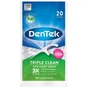 Флос-зубочистки DenTek Потрійне очищення 20 шт. (047701110805) - зменшене зображення 1