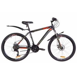 Велосипед Discovery 26" TREK AM DD рама-18" 2019 чорно-помаранчевий хакі (OPS-DIS-26-164) зображення 1