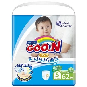 Підгузки GOO.N Трусики для активних дітей 4-9 кг (унісекс, 62 шт) (853625) зображення 1