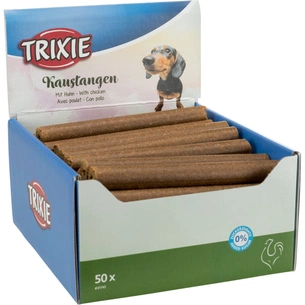 Ласощі для собак Trixie Паличка жувальна з куркою 50 шт 65 г (4011905317458) зображення 1