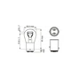 Автолампа Bosch 21/5W (1 987 302 814) - зменшене зображення 3