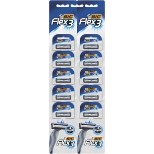 Бритва Bic Flex 3 одноразова 10 шт. (3086123364196) зображення 1
