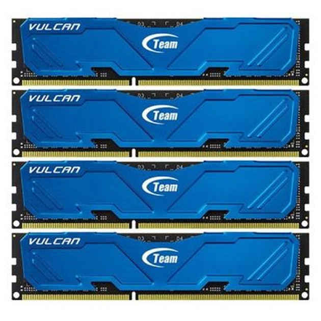 Модуль пам'яті для комп'ютера DDR3 32GB (4x8GB) 1600 MHz Vulcan Blue Team (TLBED332G1600HC9QC01) - зображення 1