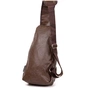 Сумка Vintage Крос боді з емблемою зі шкірозамінника Коричнева (20569) - зменшене зображення 2