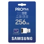 Карта пам'яті Samsung 256GB microSDXC class 10 UHS-I U3 V30 Pro Plus (MB-MD256SB/WW) - зменшене зображення 3