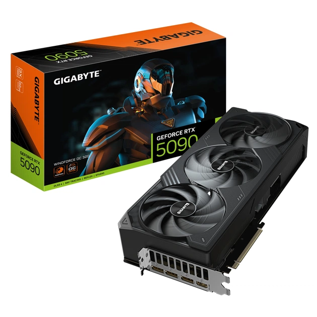 Відеокарта GIGABYTE GeForce RTX5090 32GB WINDFORCE OC (GV-N5090WF3OC-32GD) - зображення 10