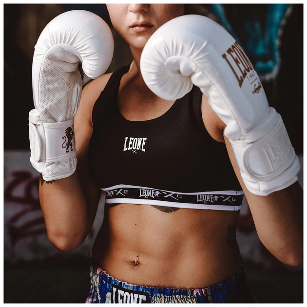 Боксерські рукавички Leone GN059W White/Gold 10 унцій (GN059W_White_10oz) - picture 8