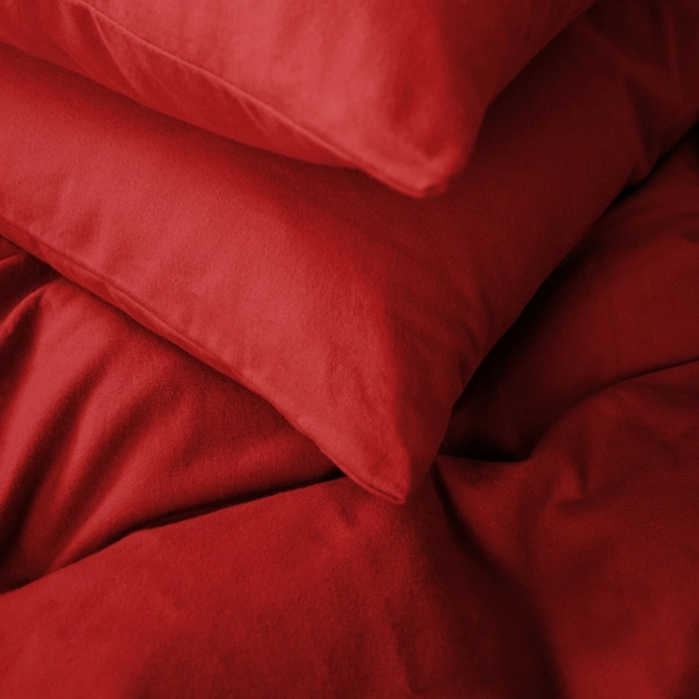 Постільна білизна MirSon 009 Red Фланель 2 x 160 x 220 Сімейний Євро (2200009651670) - picture 9