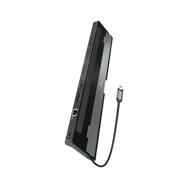 Порт-реплікатор J5create Dock-Station USB-C 10-in-1 (HDMI/PD/USB-A/USB-C/LAN/картридер/audio) (JCD542-N) - picture 7