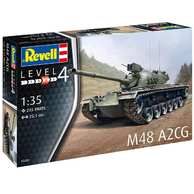 Збірна модель Revell Танк М28 Паттон III рівень 4, 1:35 (RVL-03287) - изображение 1