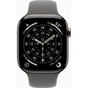 Смарт-годинник Apple Watch Series 11 GPS + Cellular 46mm Natural Titanium Case with Stone Grey Sport Band - M/L (MFCX4RK/A) - зменшене зображення 2