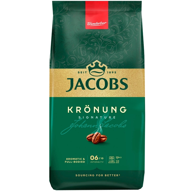 Кофе в зернах Jacobs Kronung 1000 г - изображение 1