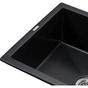 Мийка кухонна GRANADO NAVIA black shine з сифоном (775*495mm.) (gr3801) - зменшене зображення 3