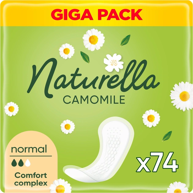 Ежедневные прокладки Naturella Camomile Normal 74 шт. (8006540100806) - изображение 1