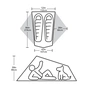 Намет Big Agnes Tiger Wall 2 Platinum gray/blue (021.0049) - зменшене зображення 4