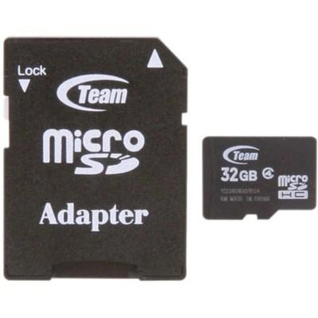 Карта пам'яті Team 32Gb microSDHC class 4 (TUSDH32GCL403 / TG032G0MC24A) - изображение 1