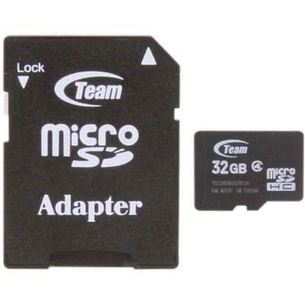 Карта пам'яті Team 32Gb microSDHC class 4 (TUSDH32GCL403 / TG032G0MC24A) зображення 1