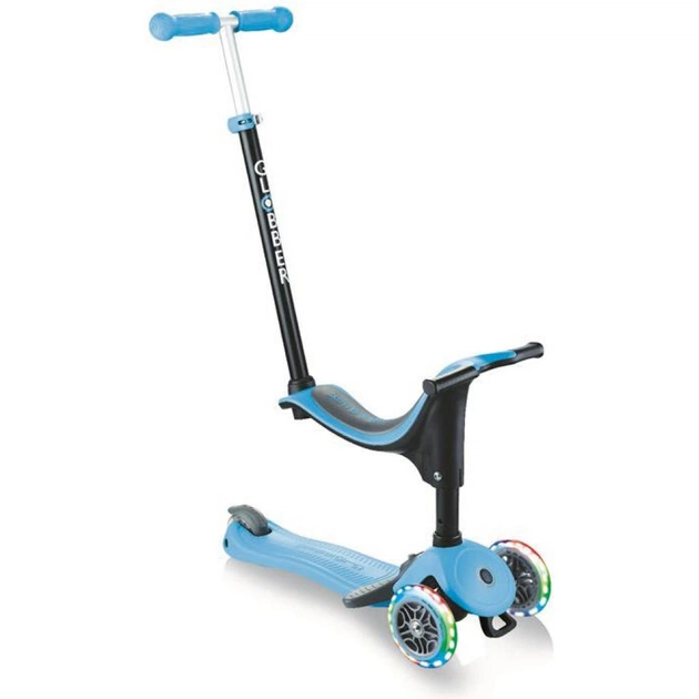 Самокат Globber Go up sporty plus lights 5 в 1 блакитний з підсвічуванням (642-101) - изображение 1