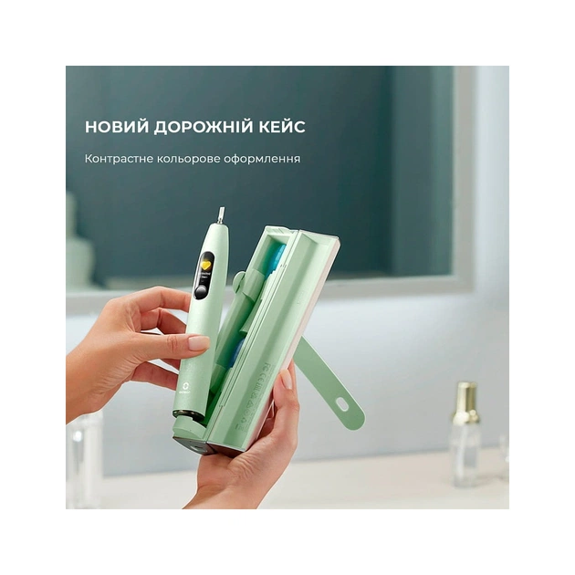 Електрична зубна щітка Oclean X Ultra Set Green (6970810553505) - зображення 11