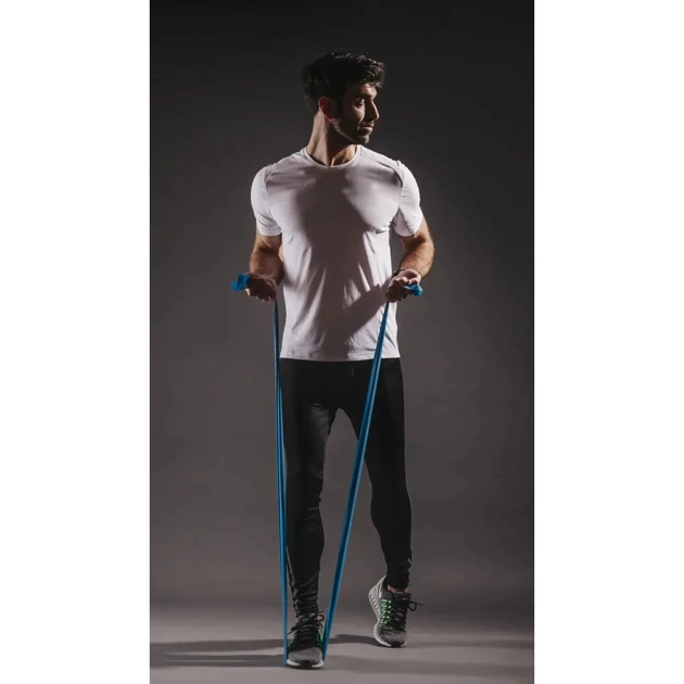 Еспандер U-Powex для фітнесу та реабілітації Fitness band 0.4мм 6.8 кг Blue (UP_1007_Blue) - изображение 10