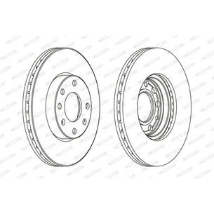 Гальмівний диск FERODO DDF1041 зображення 1