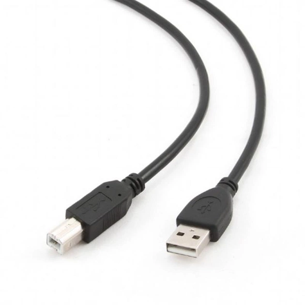 Кабель Cablexpert (CCP-USB2-AMBM-1M) USB2.0 A - USB В, 1м, чорний - зображення 1