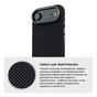 Чохол до мобільного телефона Armorstandart LikeCarbon2 MagCase Apple iPhone 17 Air Kevlar Black (ARM88380) - зменшене зображення 7