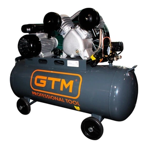 Компресор GTM 100л, 440/320л/хв, 2,2кВт, 10бар, 220В, 2 циліндри V-под. (KCJ2070-100L) зображення 1