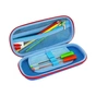 Пенал Cool For School з тисненням 1 відділення Чорний (QT-5697-Blue) - зменшене зображення 2