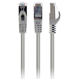 Патч-корд 0.25м S/FTP Cat 6A CU LSZH gray Cablexpert (PP6A-LSZHCU-0.25M) зображення 1