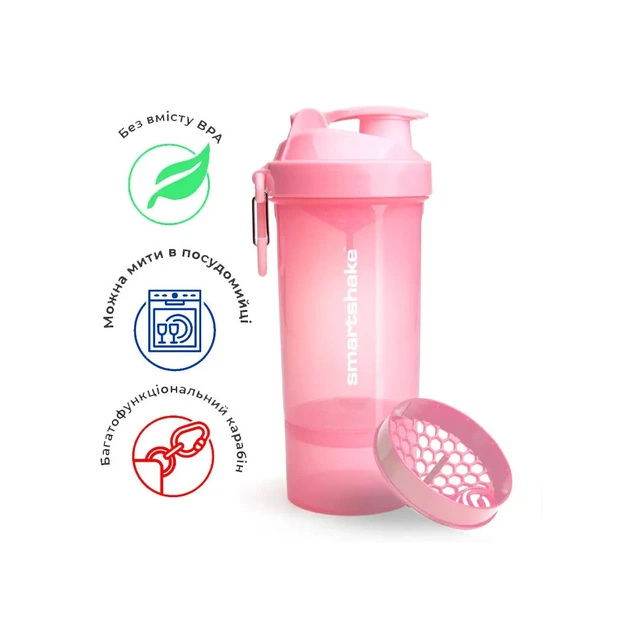 Шейкер спортивний SmartShake Original2GO One 800ml Light Pink (10581202) - picture 11