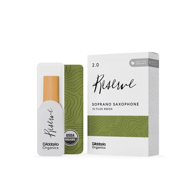 Тростина для саксофона D'Addario Organic Reserve - Soprano Sax #2.0 - 10 Pack (ODIR1020) - зображення 2