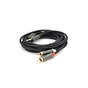 Кабель мультимедійний 3.5mm M to 2xRCA M 1.5m Stereo black VEGGIEG (YT-AR2-1.5V-A601) - зменшене зображення 1