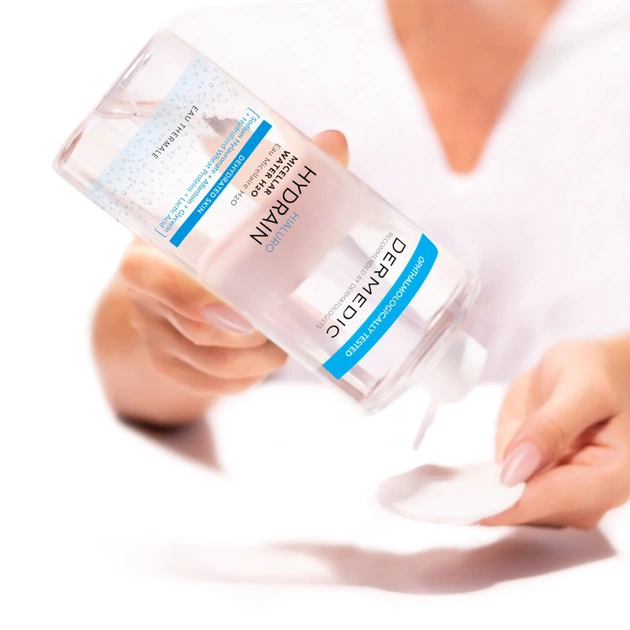 Міцелярна вода Dermedic Hydrain 3 Hialuro H2O 500 мл (5901643174569) - picture 2