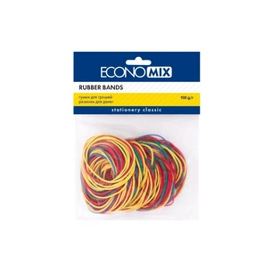 Резинки для грошей Economix 100 г, асорті (E41506) зображення 1
