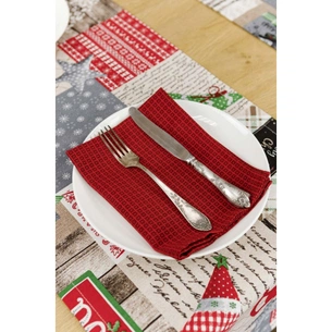 Серветка на стіл Прованс Merry Christmas червона 35x45 см (4823093449312) зображення 1