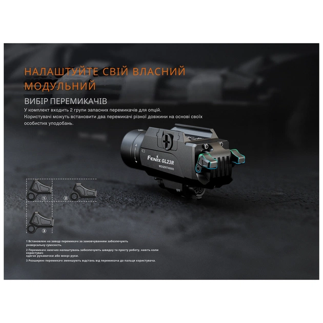 Фонарь Fenix GL23R з лазерним прицілом (GL23R) - изображение 11