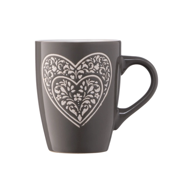 Чашка Ardesto Heart 330 мл Deep Grey (AR3467DGR) - picture 4